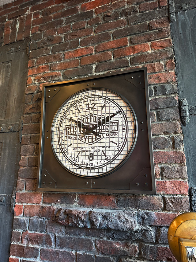 ハーレーダビッドソン　インダストリアル　メタルクロック ■ アメリカン雑貨 アメリカ雑貨  爆買 | Harley Davidson | 06