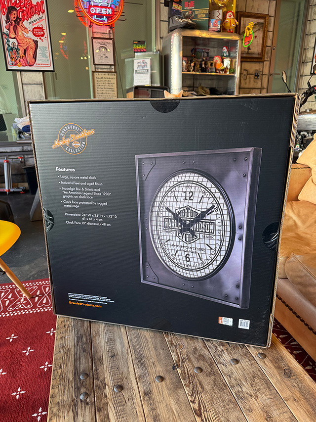 ハーレーダビッドソン　インダストリアル　メタルクロック ■ アメリカン雑貨 アメリカ雑貨  爆買 | Harley Davidson | 09