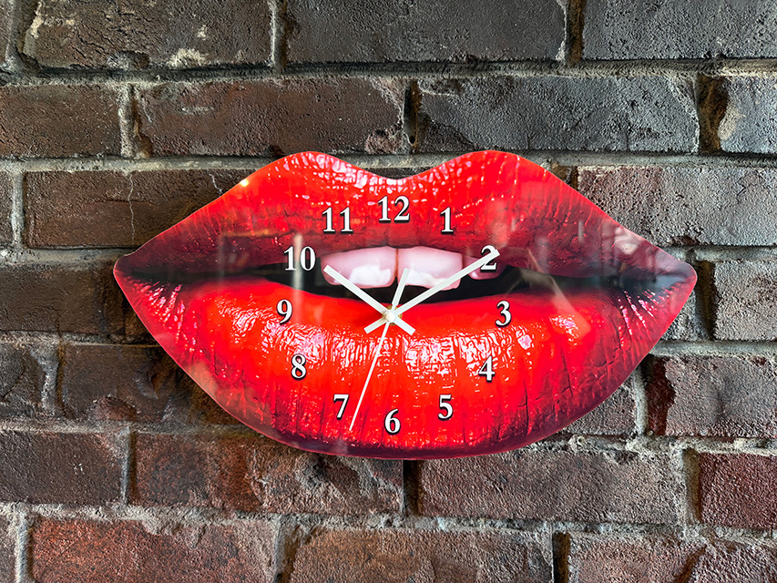 レッドリップ　ウォールクロック　壁掛け時計 ■ アメリカン雑貨 アメリカ雑貨 | 