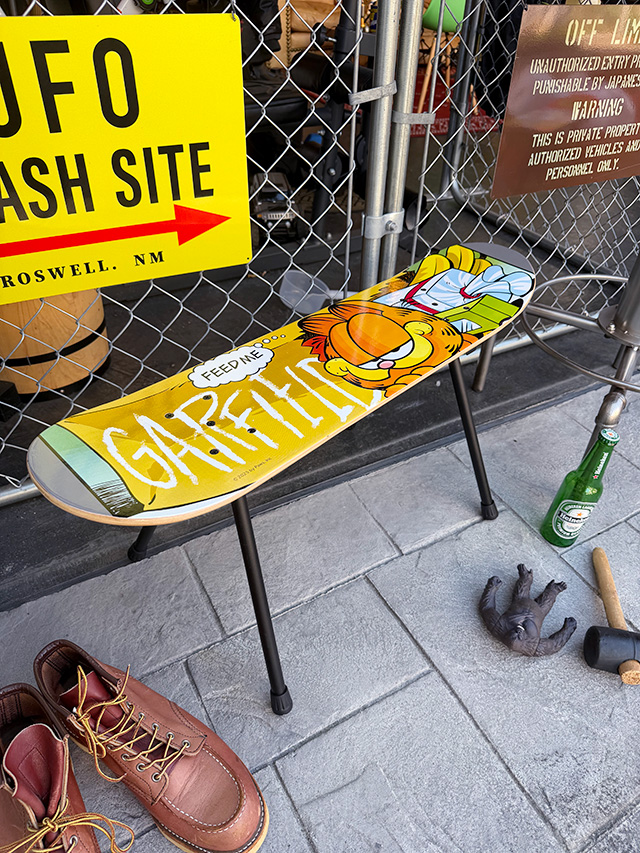 スケートボードデッキ　フォルディングチェアー　（ガーフィールド） ■ アメリカン雑貨 アメリカ雑貨 | 