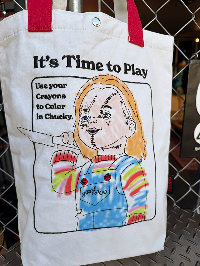 映画　チャイルドプレイ　チャッキー　トートバッグ　（It's Time to Play） ■ アメリカン雑貨 アメリカ雑貨 |  | 01