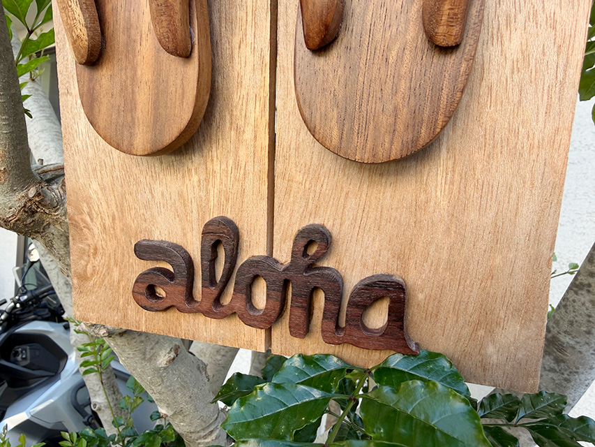 ハワイアン　ウッドサインボード　（サンダル） ■ アメリカン雑貨 アメリカ雑貨 |  | 02