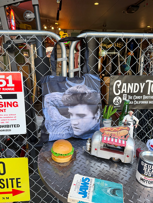 エルヴィス・プレスリー　ショッピングバッグ　収納ポーチ付き　（Blue Sweater）　公式グッズ ■ アメリカン雑貨 アメリカ雑貨 |  | 03