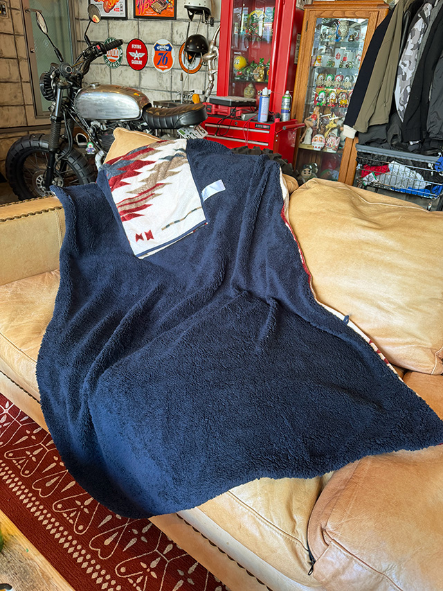 ネイティブパターン　フリースブランケット　Mサイズ　100cm×140cm　（ナチュラル） ■ アメリカン雑貨 アメリカ雑貨 |  | 03