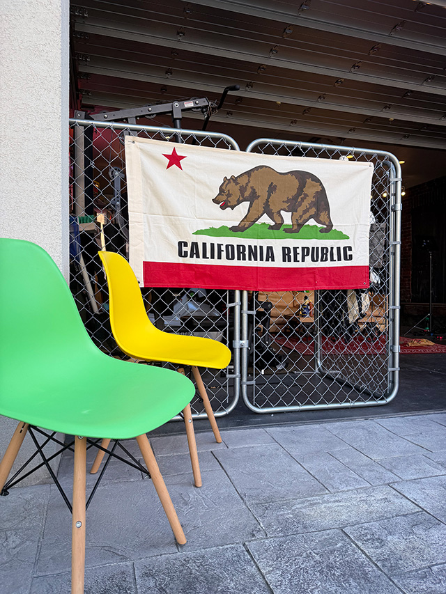 カリフォルニアフラッグ　コットンフラッグ　カリフォルニア州旗 ■ アメリカン雑貨 アメリカ雑貨 |  | 03