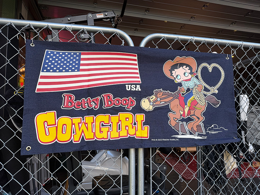 ベティ・ブープ　デニムバナー　（カウガール） ■ アメリカン雑貨 アメリカ雑貨 | 