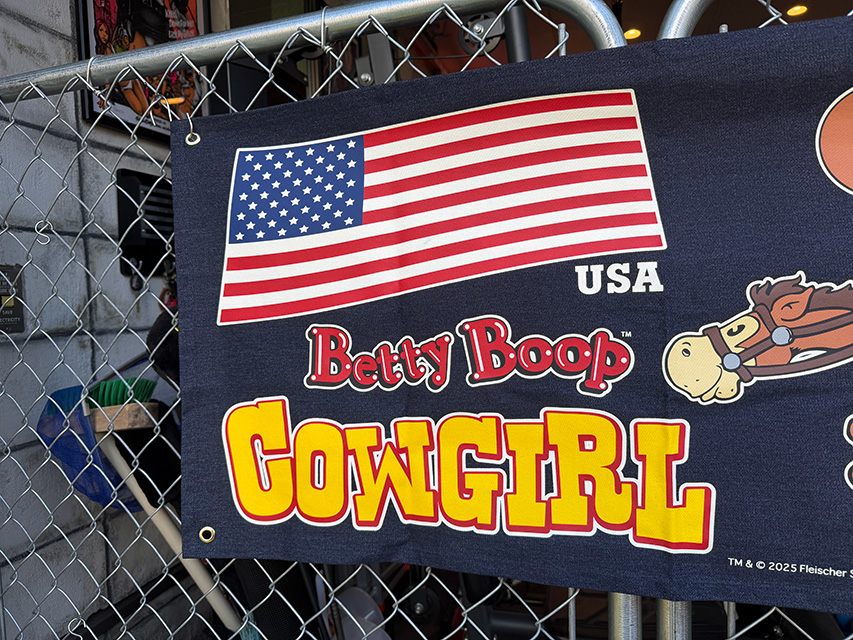 ベティ・ブープ　デニムバナー　（カウガール） ■ アメリカン雑貨 アメリカ雑貨 |  | 02