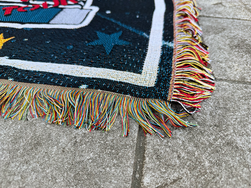 グレイトフルデッド　ダンシングベア　大判ラグマット　フリンジ　タペストリー ■ アメリカン雑貨 アメリカ雑貨 |  | 03