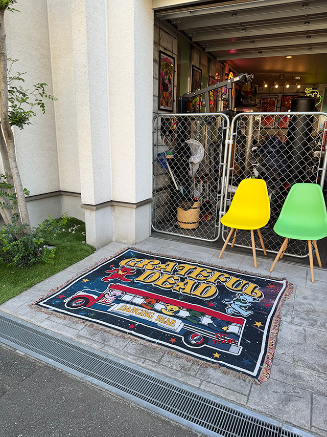 グレイトフルデッド　ダンシングベア　大判ラグマット　フリンジ　タペストリー ■ アメリカン雑貨 アメリカ雑貨 |  | 04