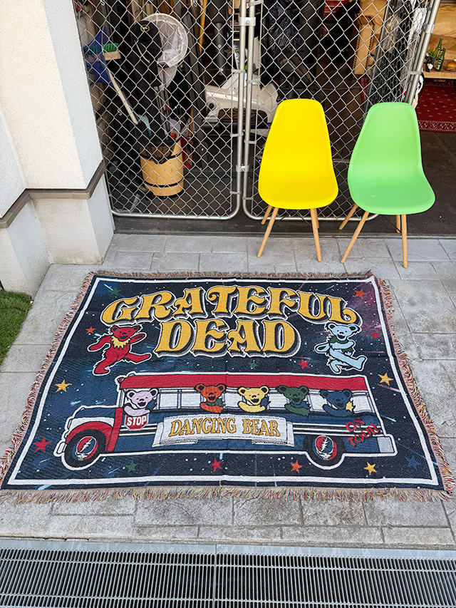グレイトフルデッド　ダンシングベア　大判ラグマット　フリンジ　タペストリー ■ アメリカン雑貨 アメリカ雑貨 |  | 05