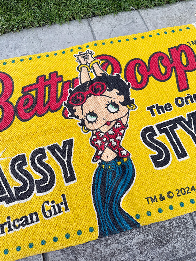 ベティ・ブープ　コットンマット　70cm　レギュラーサイズ　（イエロー/SASSY STYLE） ■ アメリカン雑貨 アメリカ雑貨 |  | 01
