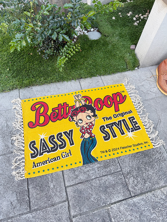 ベティ・ブープ　コットンマット　70cm　レギュラーサイズ　（イエロー/SASSY STYLE） ■ アメリカン雑貨 アメリカ雑貨 |  | 03