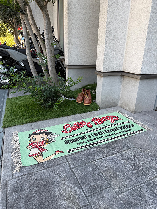 ベティ・ブープ　コットンマット　120cm　ロングサイズ　（ミントグリーン/ダイナーベティ） ■ アメリカン雑貨 アメリカ雑貨 |  | 05