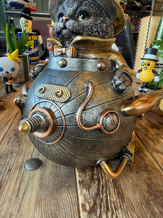 スチームパンク　メカキャット　ポリレジン　オブジェ ■ アメリカ雑貨 アメリカン雑貨 |  | 03
