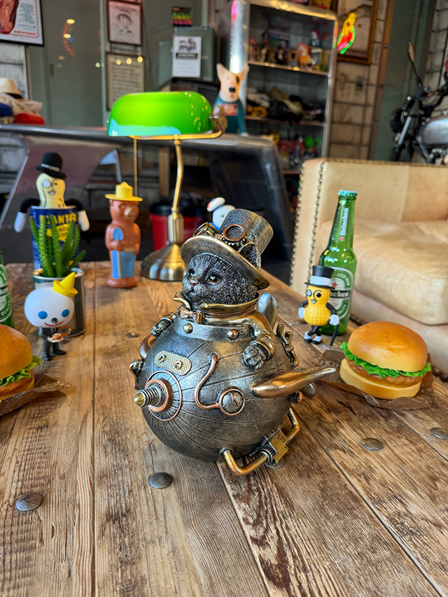 スチームパンク　メカキャット　ポリレジン　オブジェ ■ アメリカ雑貨 アメリカン雑貨 |  | 06