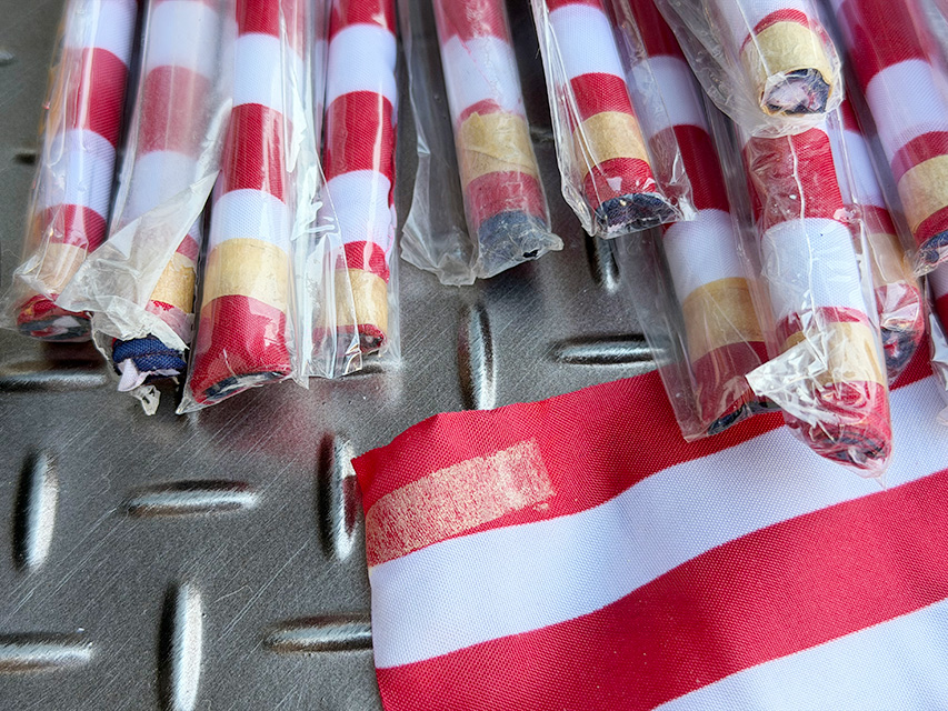 訳あり特価！　アウトレット品★　星条旗　スティックフラッグ　Lサイズ ■ アメリカン雑貨 アメリカ雑貨 |  | 05