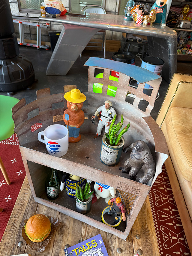 ドラム缶　2段　廃墟工場　プランター　ジオラマ廃墟基地　ディスプレイ台 ■ アメリカン雑貨 アメリカ雑貨 |  | 01