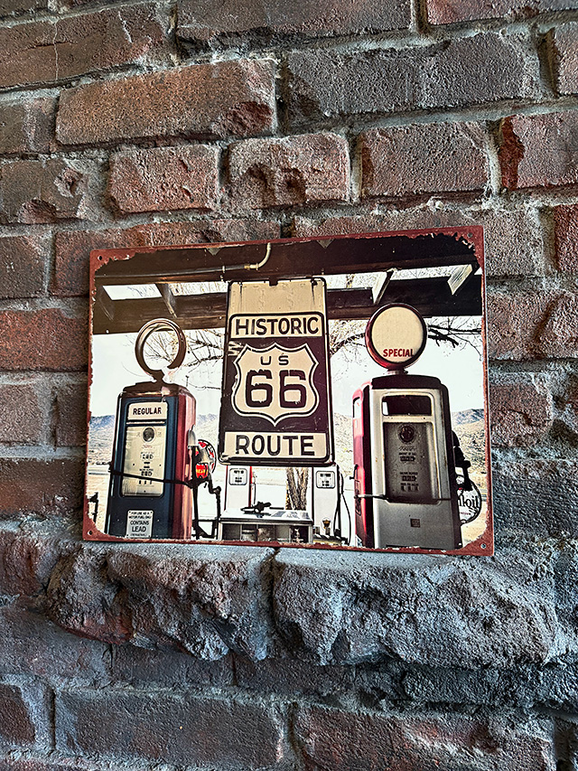 ルート66　古びたガススタ　ミニブリキ看板 ■ アメリカン雑貨 アメリカ雑貨 |  | 03