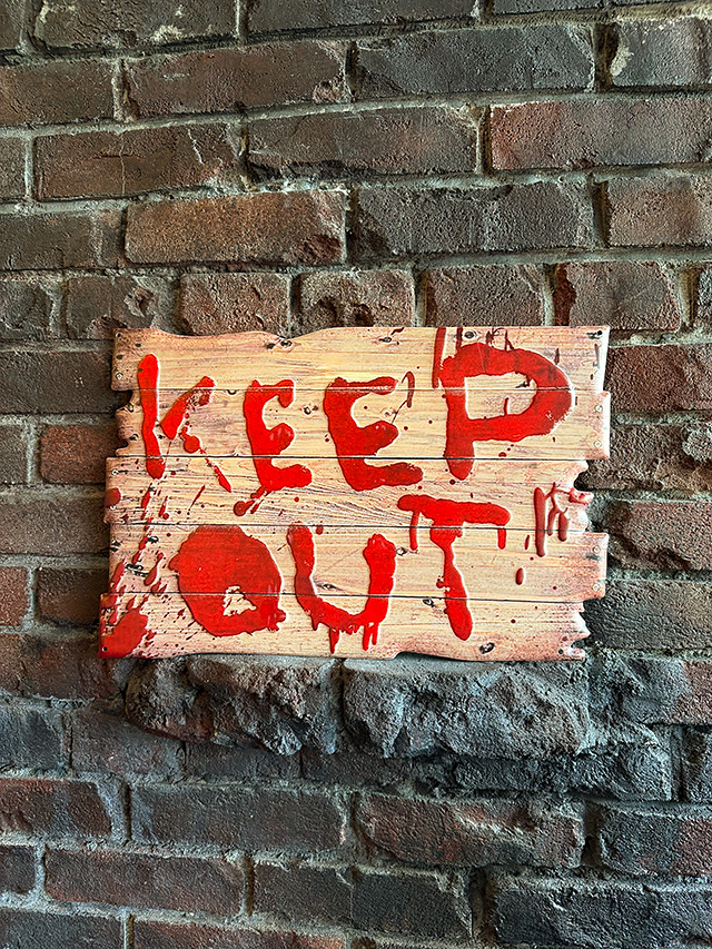 KEEP OUT 立入禁止 警告サイン ブリキ...の詳細画像3