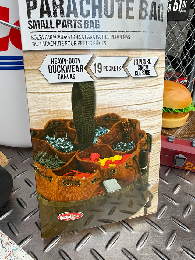 パラシュートバッグ　19ポケット　道具入れ　ツールバッグ　5ガロンバケツ対応　※バケツは別売です ■ アメリカン雑貨 アメリカ雑貨 |  | 08