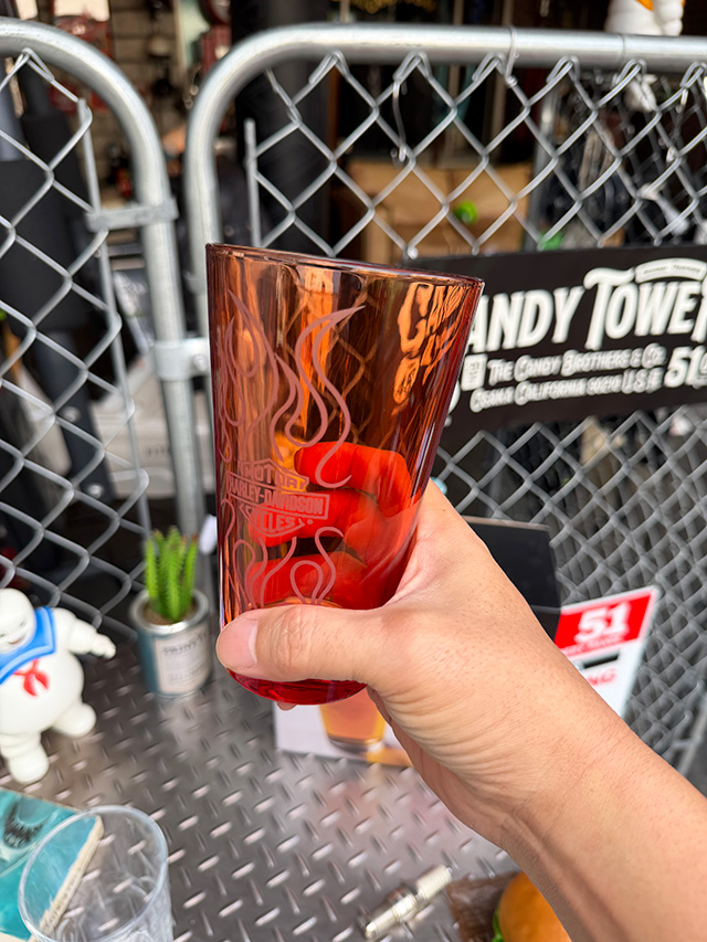 ハーレーダビッドソン　バー＆シールド　フレイムス　パイント　グラスセット ■ アメリカン雑貨 アメリカ雑貨 | Harley Davidson | 03