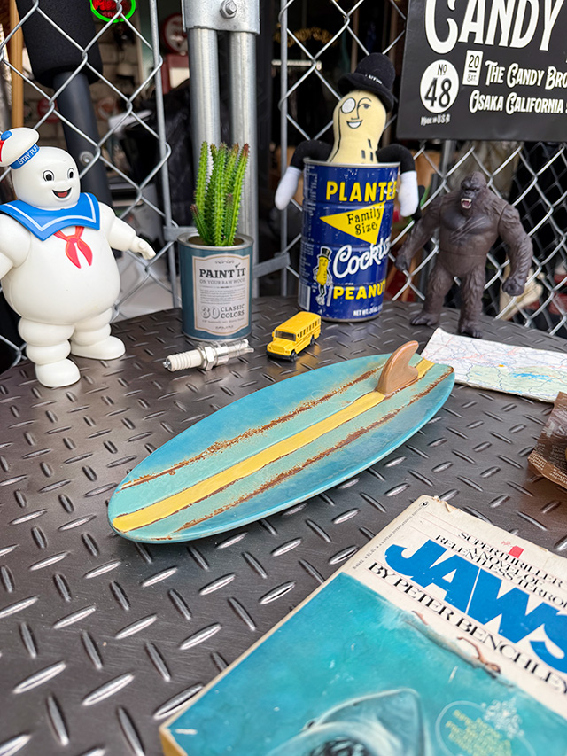 サーフボード　プレート　（ターコイズブルー×イエロー）　お皿 ■ アメリカン雑貨 アメリカ雑貨 |  | 04