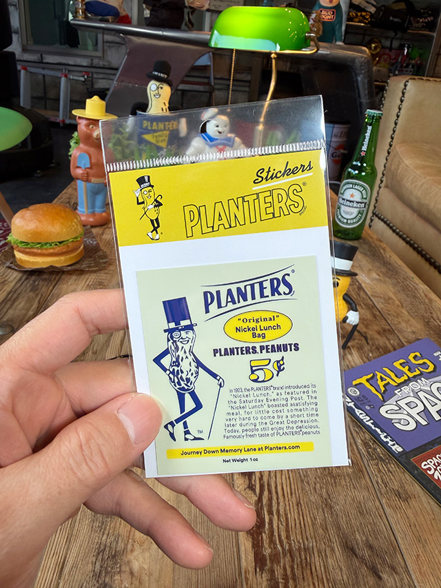 ミスターピーナッツ　オフィシャル　ステッカー　（昔の広告） ■ アメリカン雑貨 アメリカ雑貨 |  | 02