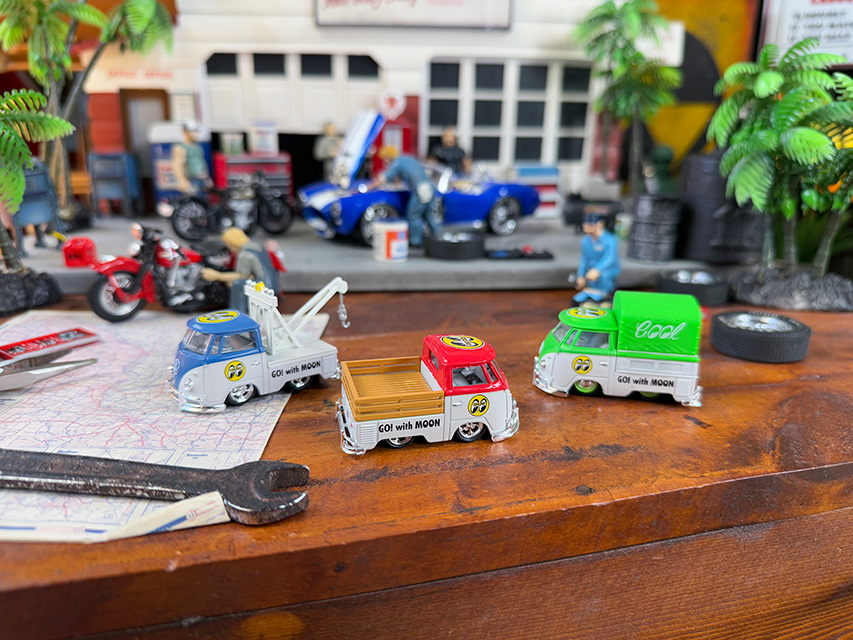 M2　ムーンアイズ限定　1960年　フォルクスワーゲン　シングルキャブトラック　3台セット ■ アメリカン雑貨 アメリカ雑貨 |  | 06