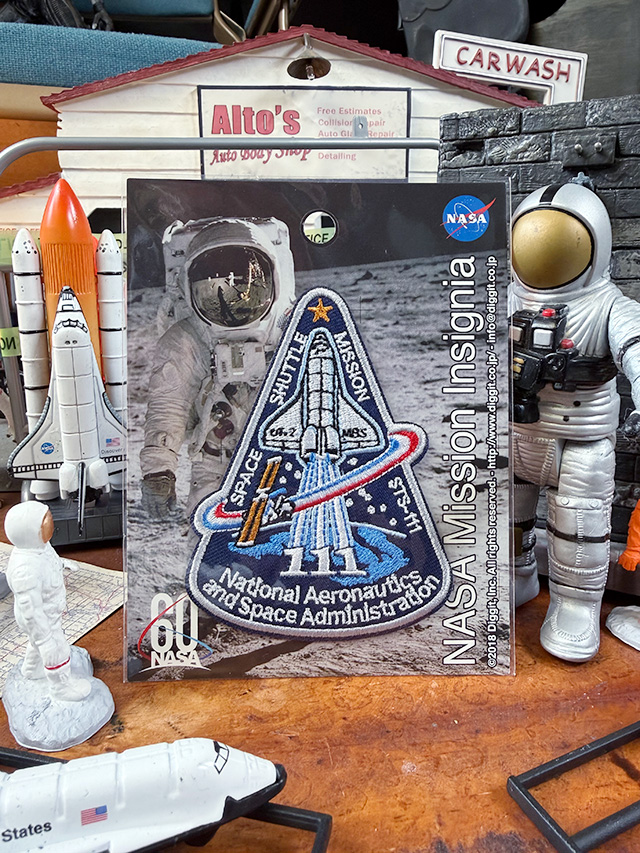 NASA　オフィシャル　ワッペン　（スペースシャトル/STS-111） ■ アメリカン雑貨 アメリカ雑貨  爆買 | 