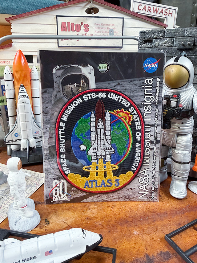 NASA　オフィシャル　ワッペン　（スペースシャトル/アトラス3） ■ アメリカン雑貨 アメリカ雑貨  爆買 | 