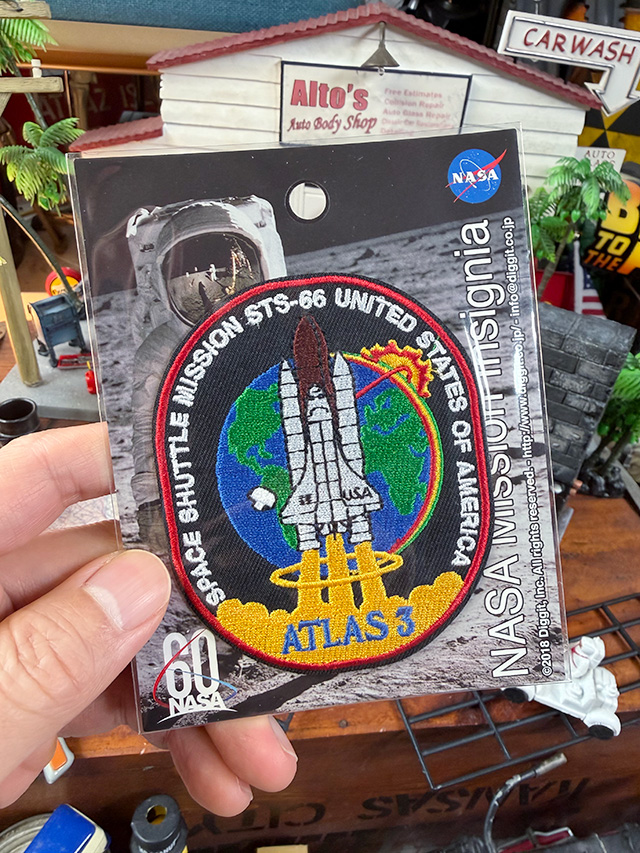 NASA　オフィシャル　ワッペン　（スペースシャトル/アトラス3） ■ アメリカン雑貨 アメリカ雑貨  爆買 |  | 02