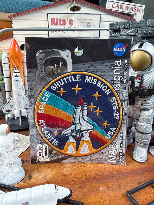 NASA　オフィシャル　ワッペン　（スペースシャトル/アトランタ） ■ アメリカン雑貨 アメリカ雑貨  爆買 | 