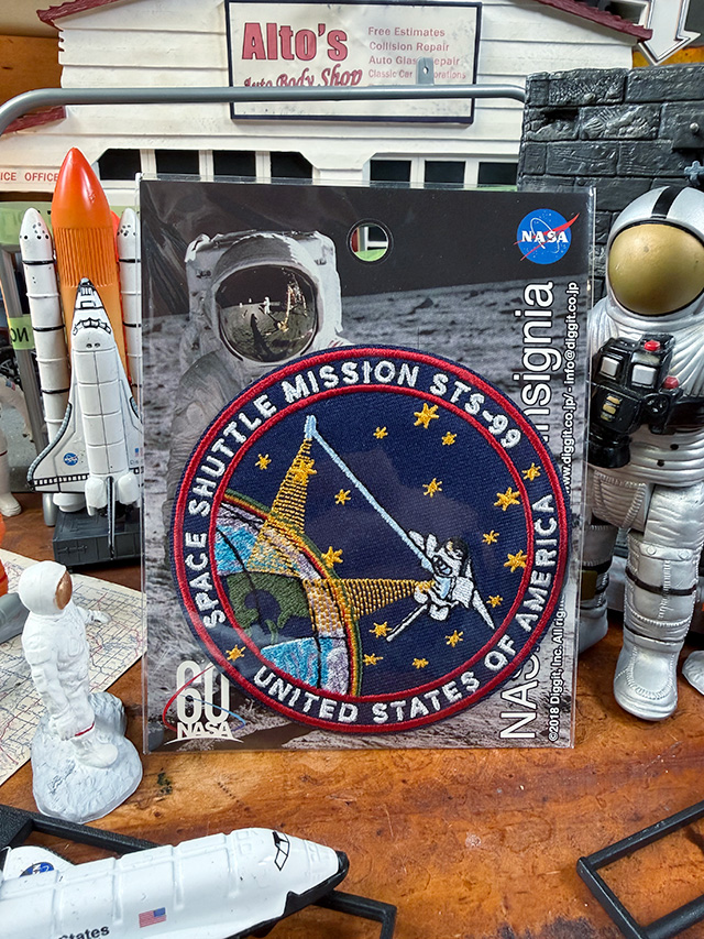 NASA　オフィシャル　ワッペン　（スペースシャトル/STS-99） ■ アメリカン雑貨 アメリカ雑貨  爆買 | 