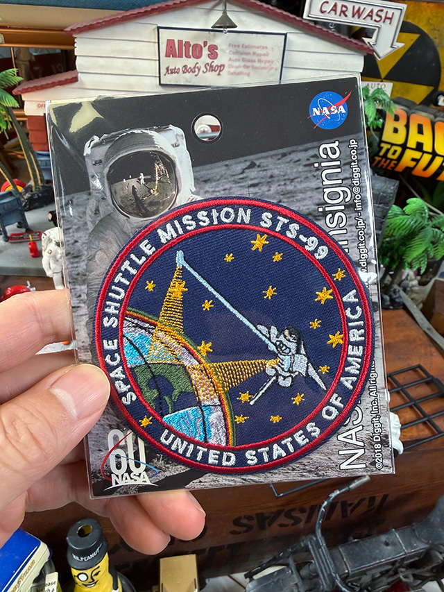 NASA　オフィシャル　ワッペン　（スペースシャトル/STS-99） ■ アメリカン雑貨 アメリカ雑貨  爆買 |  | 02