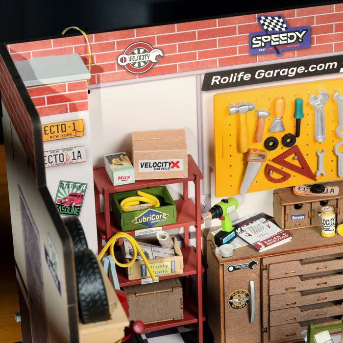 つくるんです！　アメリカンガレージ　ミニチュアハウス　DIYキット　（日本語説明書付き）　塗装不要　見本通りに完成します |  | 02