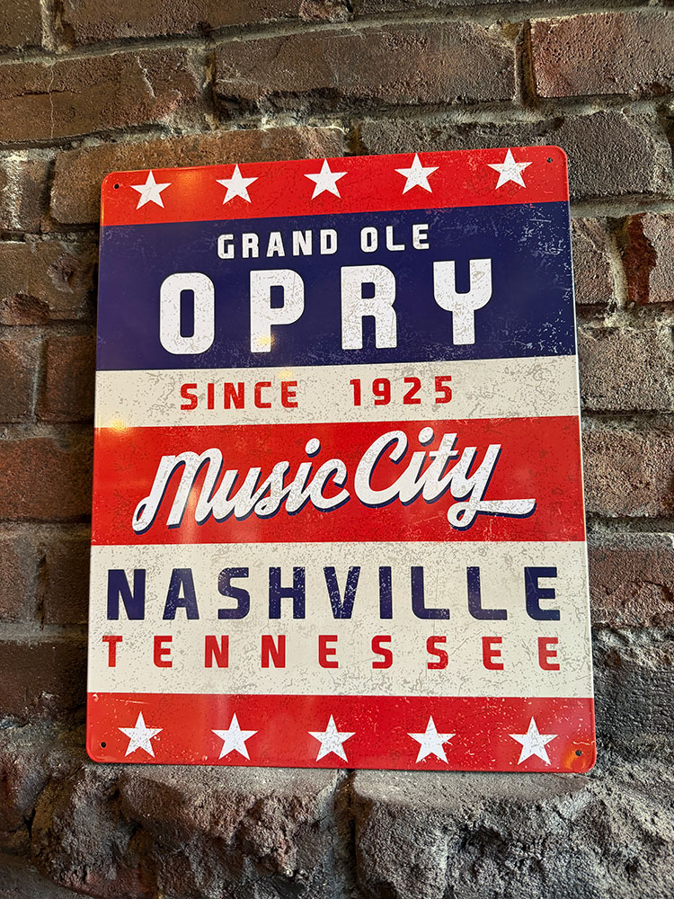 ナッシュビル　グランド・オール・オプリ　ブリキ看板　（ミュージックシティ） ■ アメリカン雑貨 アメリカ雑貨 | 