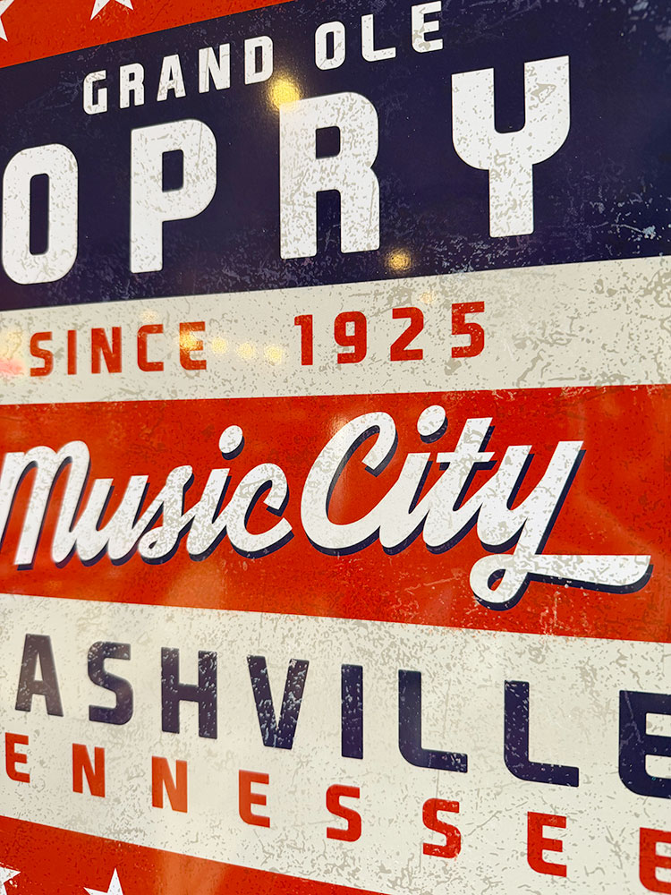 ナッシュビル　グランド・オール・オプリ　ブリキ看板　（ミュージックシティ） ■ アメリカン雑貨 アメリカ雑貨 |  | 01