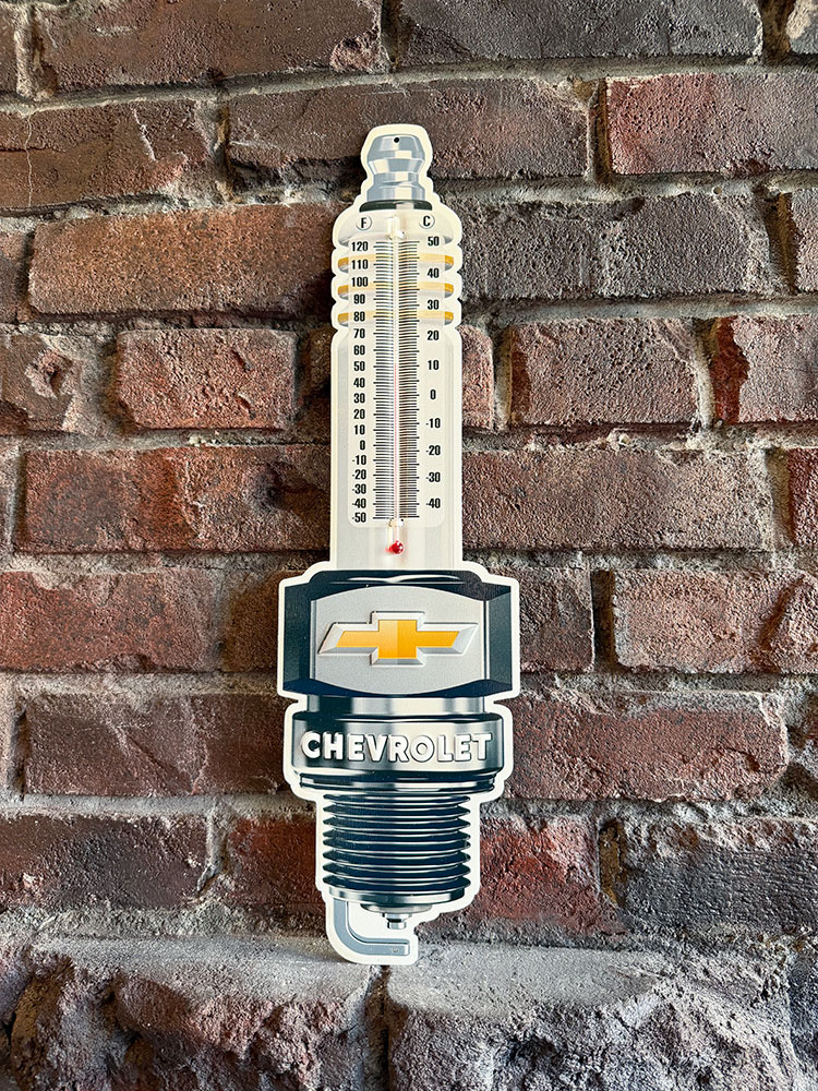 シボレー　スパークプラグ型　サーモメーター　温度計　ブリキ看板　MADE IN U.S.A. ■ アメリカン雑貨 アメリカ雑貨 | 