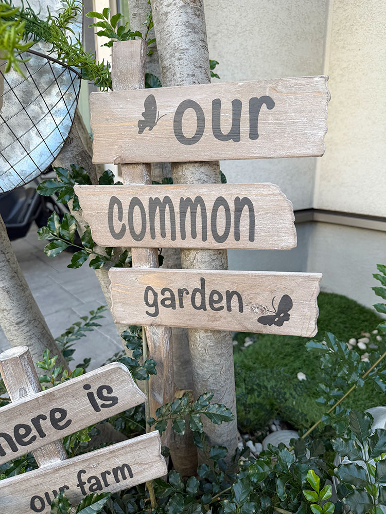 「OUR FARM」 & 「OUR COMMON GARDEN」　ウッド製　ガーデンサインボード　（2個セット） ■ アメリカン雑貨 アメリカ雑貨 |  | 02