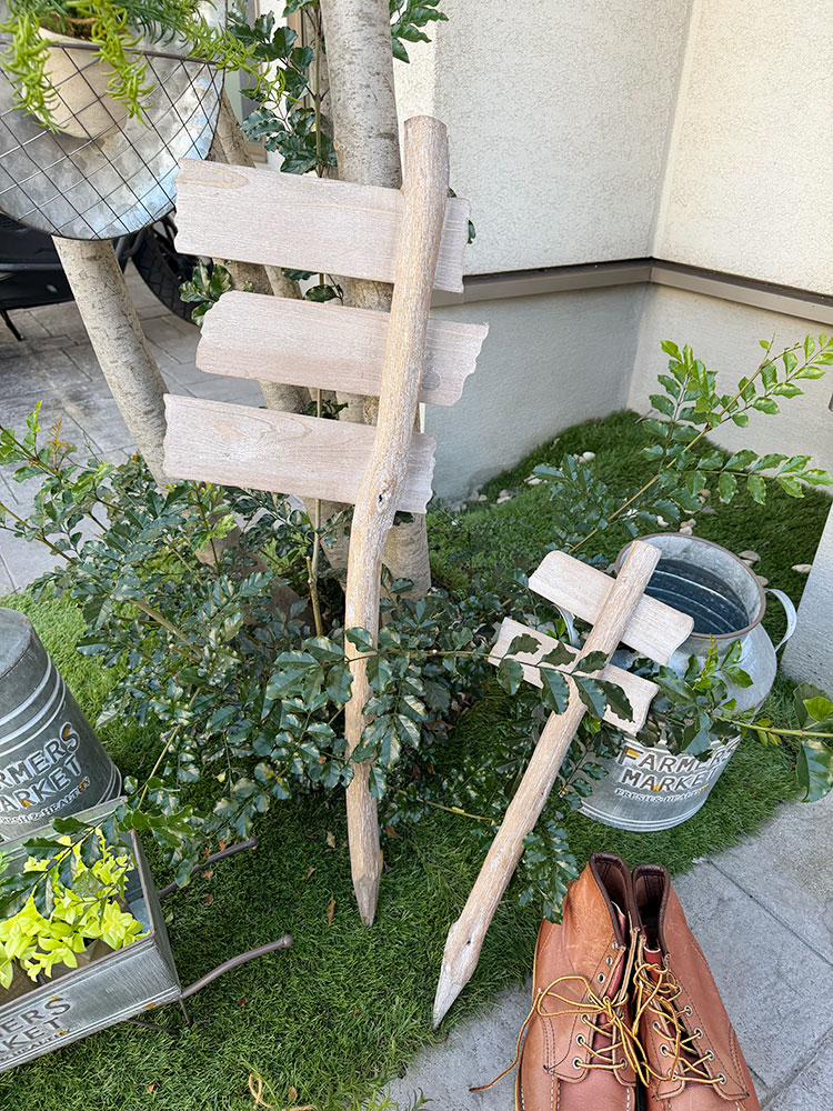 「OUR FARM」 & 「OUR COMMON GARDEN」　ウッド製　ガーデンサインボード　（2個セット） ■ アメリカン雑貨 アメリカ雑貨 |  | 05