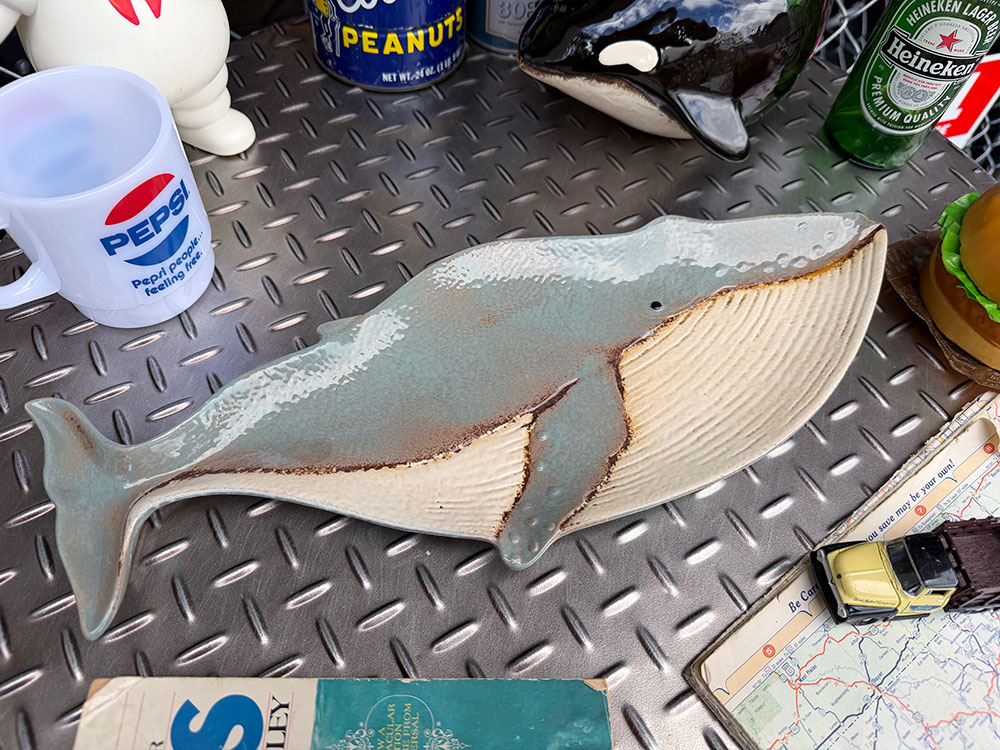 クジラ　プレート　くじらのお皿　陶器製 ■ アメリカン雑貨 アメリカ雑貨 |  | 01