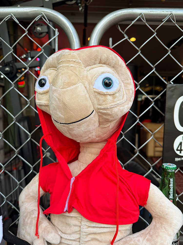 E.T. 赤いパーカー ぬいぐるみ Lサイズ □ アメリカン雑貨 アメリカ