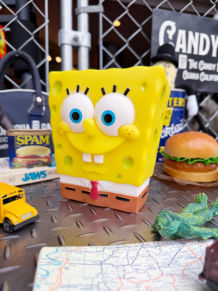 スポンジボブ フィギュアバンク 貯金箱 □ アメリカン雑貨 アメリカ