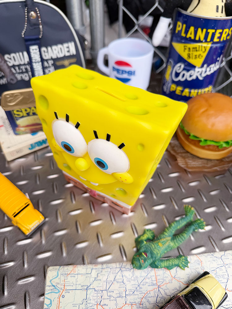 スポンジボブ フィギュアバンク 貯金箱 □ アメリカン雑貨 アメリカ