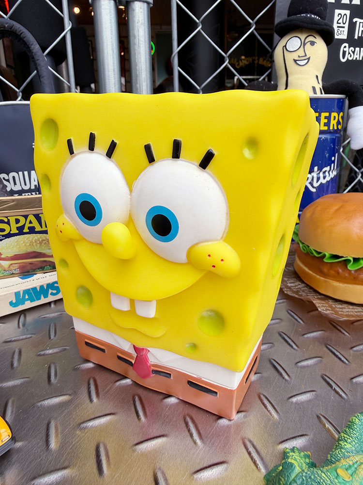 スポンジボブ フィギュアバンク 貯金箱 □ アメリカン雑貨 アメリカ