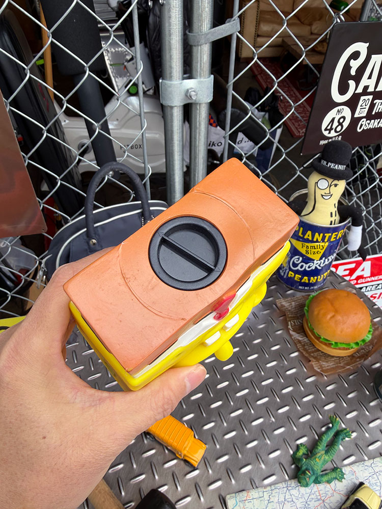 スポンジボブ フィギュアバンク 貯金箱 □ アメリカン雑貨 アメリカ