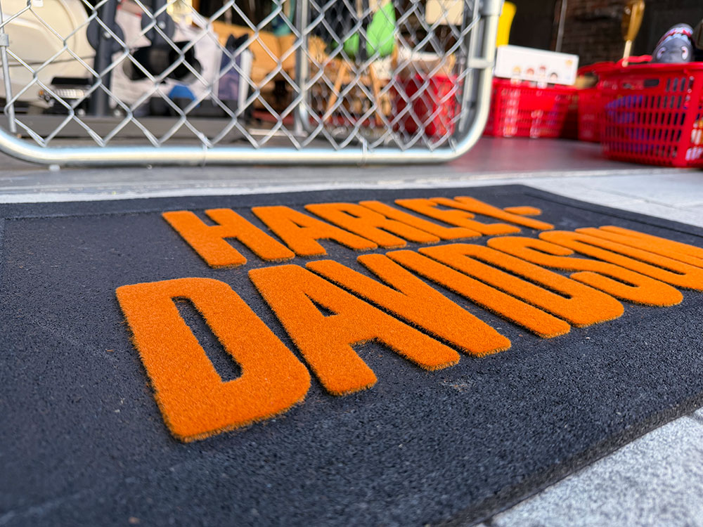 ハーレーダビッドソン　テキストロゴ　オフィシャル　エントリーマット　玄関マット ■ アメリカン雑貨 アメリカ雑貨 | Harley Davidson | 03