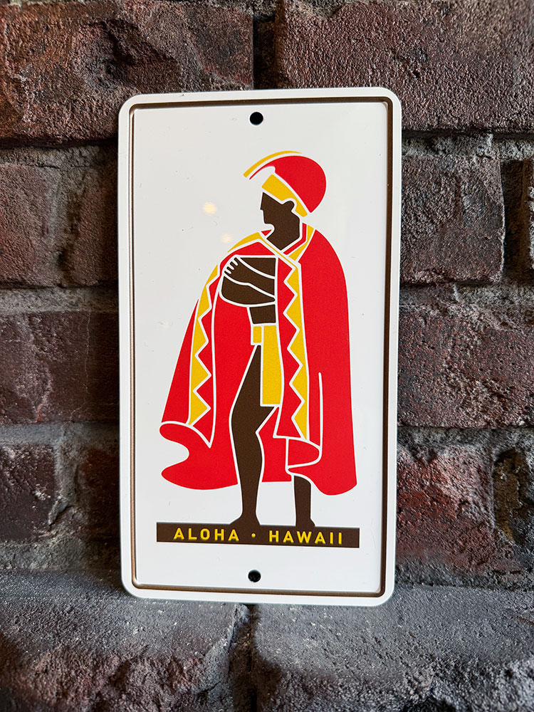 ハワイアン　ミニ看板　（カメハメハ大王）　アルミサイン ■ アメリカン雑貨 アメリカ雑貨 | 
