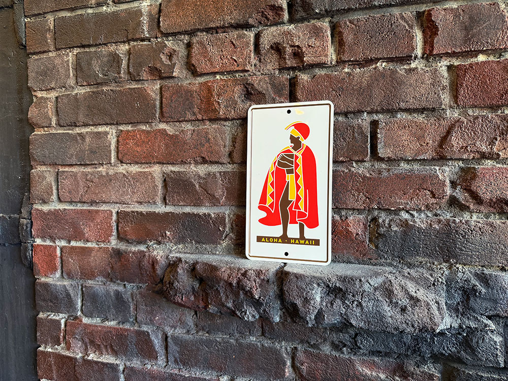 ハワイアン　ミニ看板　（カメハメハ大王）　アルミサイン ■ アメリカン雑貨 アメリカ雑貨 |  | 01