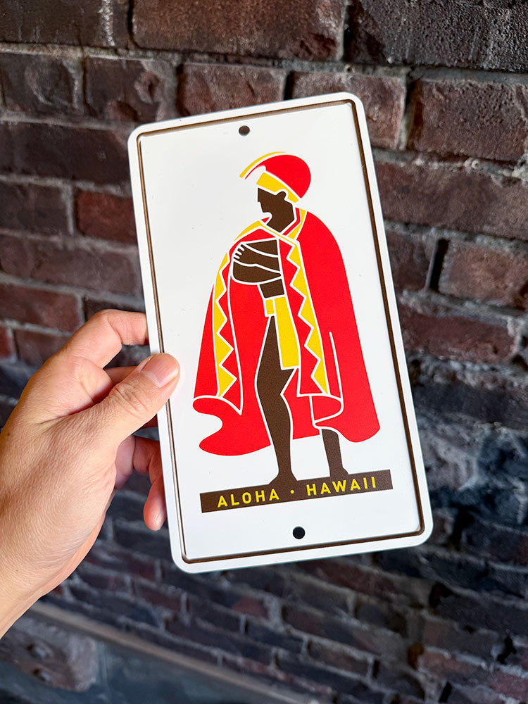 ハワイアン　ミニ看板　（カメハメハ大王）　アルミサイン ■ アメリカン雑貨 アメリカ雑貨 |  | 03